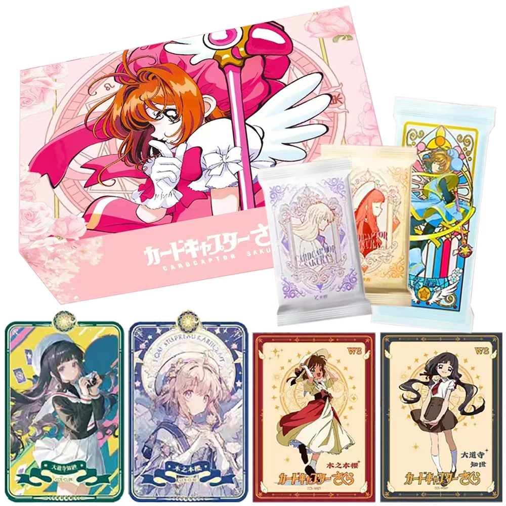 Card Captor Sakura Collection Card Magical Girl Theme Anime Popular Protagonist High Quality Character Paper Carving Card Toys