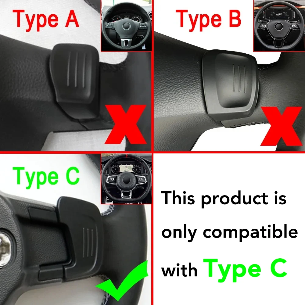 Car Steering Wheel Paddle Shift Extend Shifter Sticker For VW Golf 7 7.5 GTI MK7 GTE GTD RLINE Volkswage Polo Scirocco Jetta GLI
