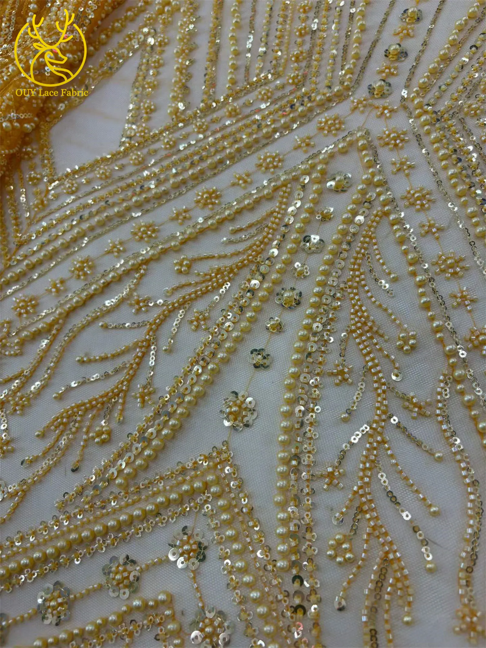 Tela de Encaje Africana de Lujo con Cuentas para Novias 2026, Material de Tul con Lentejuelas de Alta Calidad, Estilo Francés y Nigeriano, para Vestidos de Fiesta y Bodas