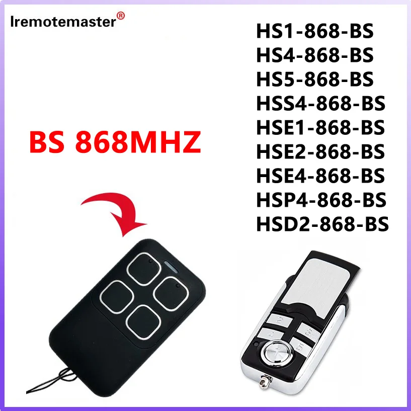 For BiSecur Garage Remote Control 868MHz for HSE4 HS1 HS4 HS5 HSP4 HSD2 HSE2 HSE5 HSE1 868 BS Hand Transmitter