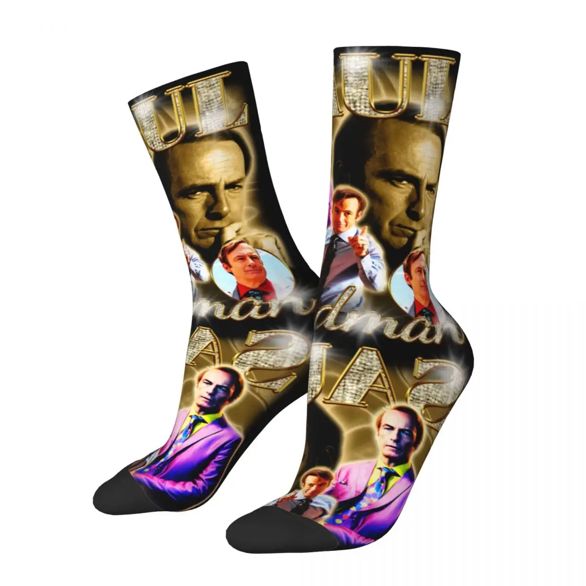 Saul Goodman Vintage Better Call Saul Socks Cute Casual Old School Jimmy McGill Socks High Quality Accessories Middle Tube Socks