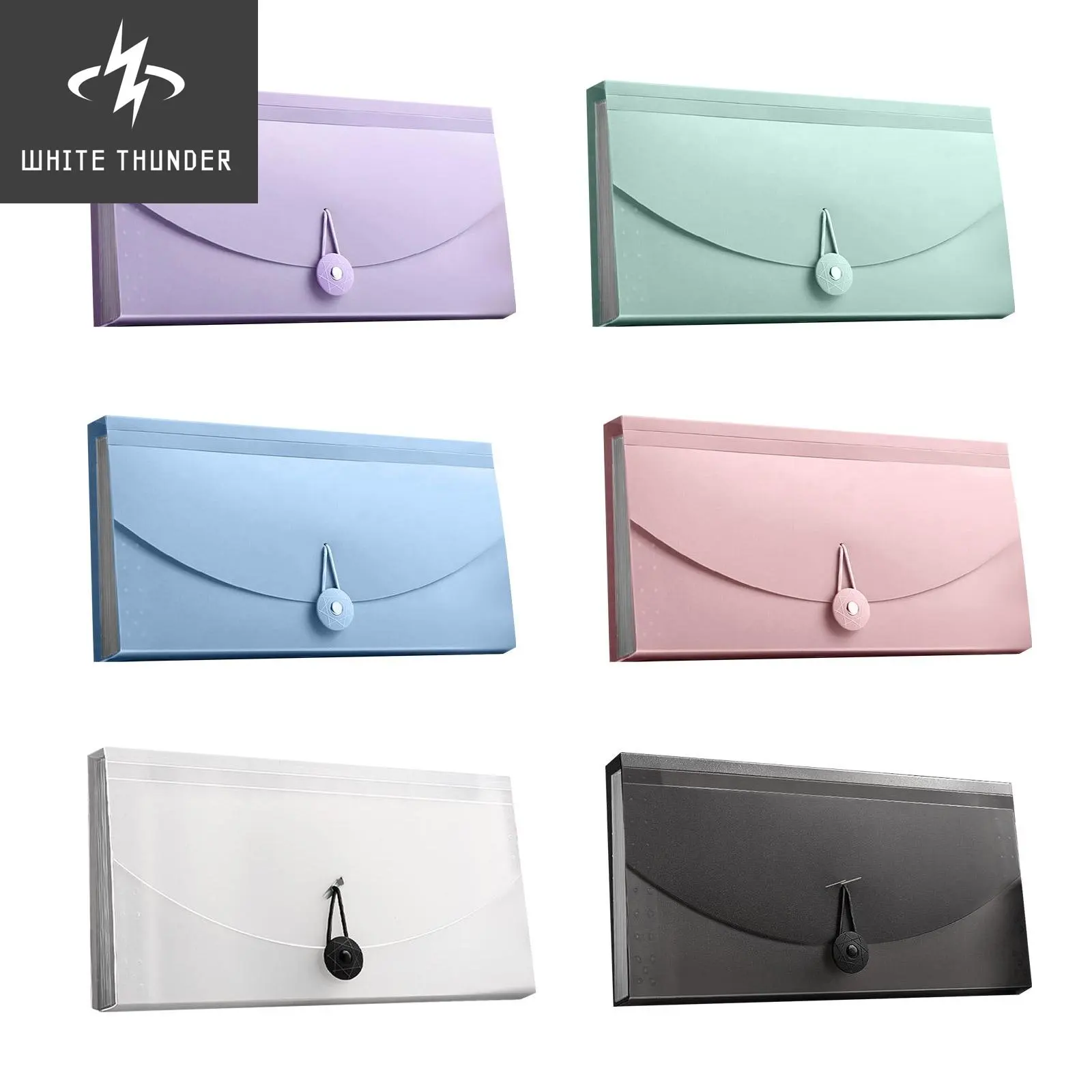 13 Grids Portable File Folder Document Bag Expanding Pocket Card Holder Bill Receipt File Sorting Organizer Office Supplies