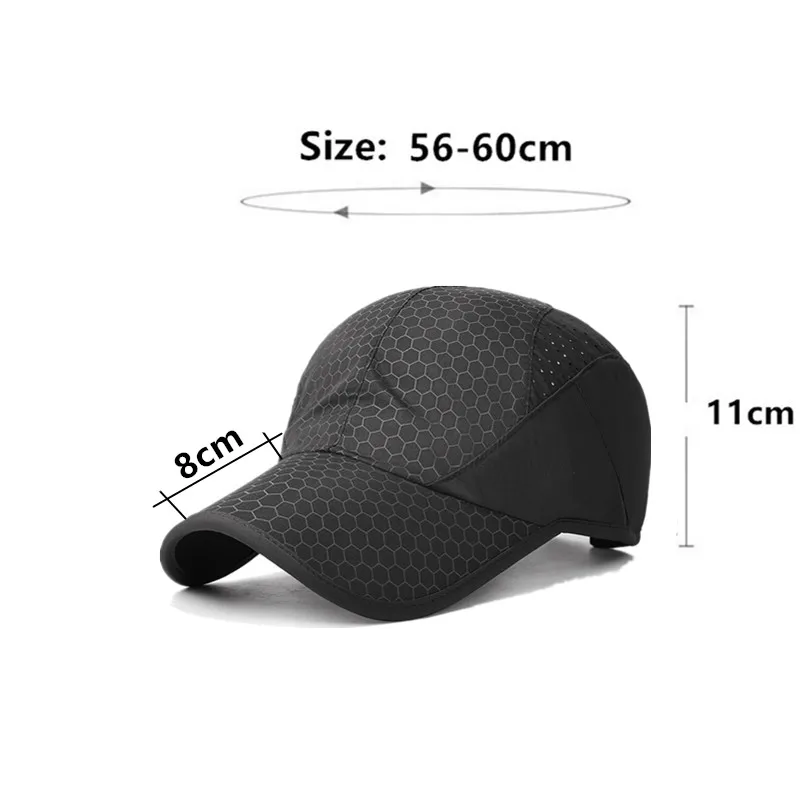 New Summer spliced breathable perforated mesh baseball caps for men and women quick drying sunscreen sports hats snapback cap