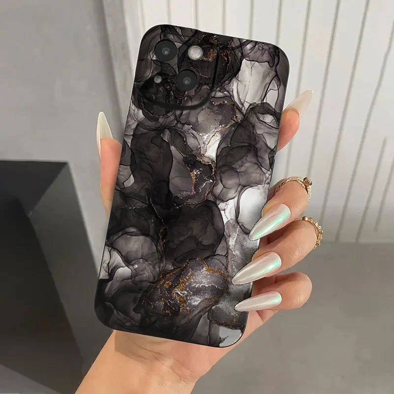

New Marble phone case for iPhone, carcasa suave a prueba de golpes para iPhone 15 Pro Max 12 13 14 11 XS Max XR X, 7, 8 Plus, 15
