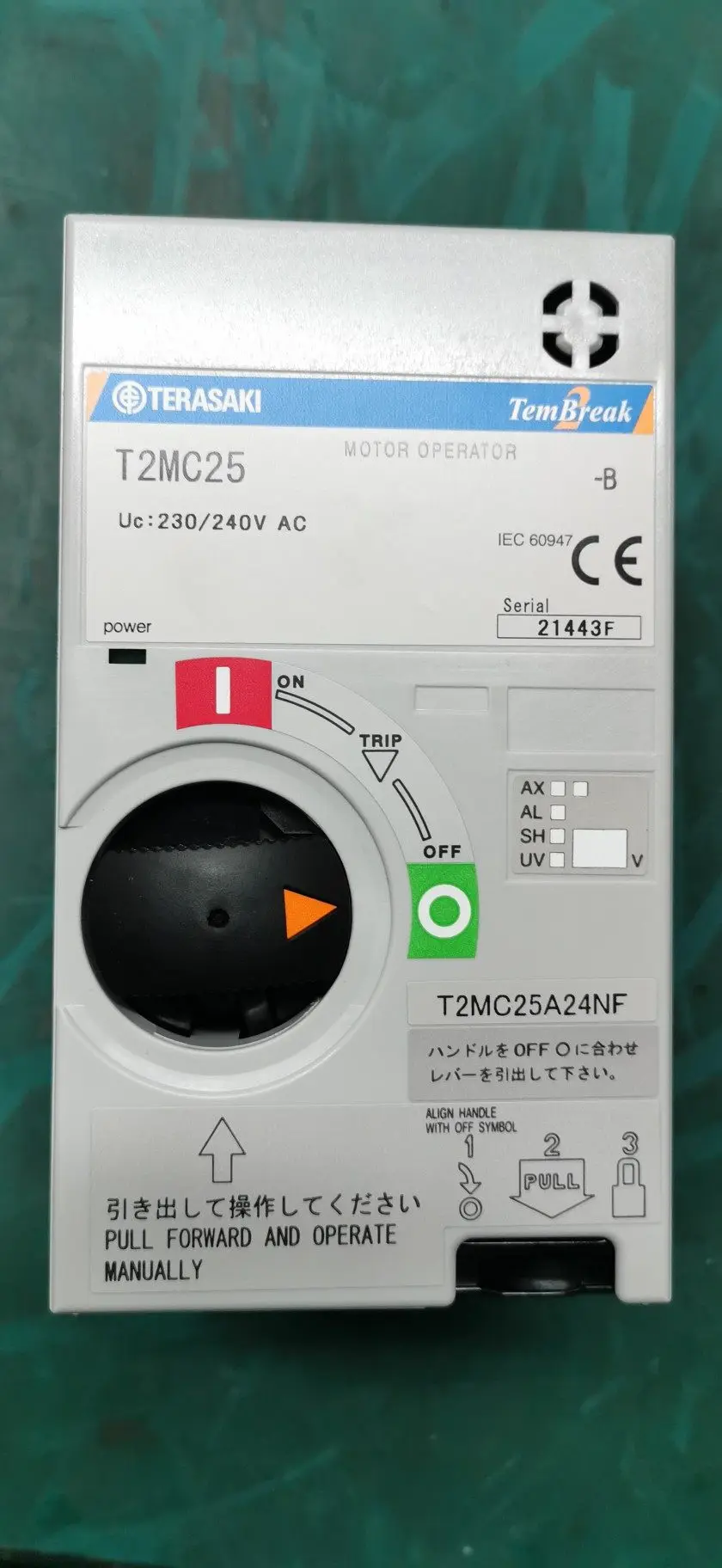 T2MC25 AC230-240V Interruptor Terasaki Japón