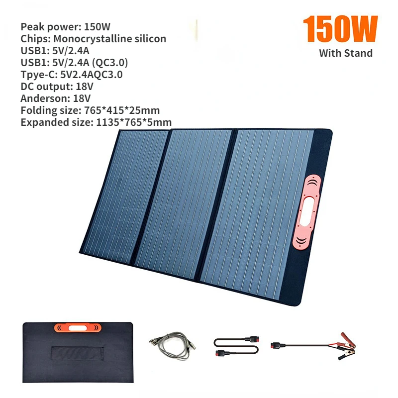 Klappbares Solar panel 200 Watt Solar panel 100W 400W Flexibles Diy-Boot-Ladegerät Solar-Panel Rv Motor home Super kondensator