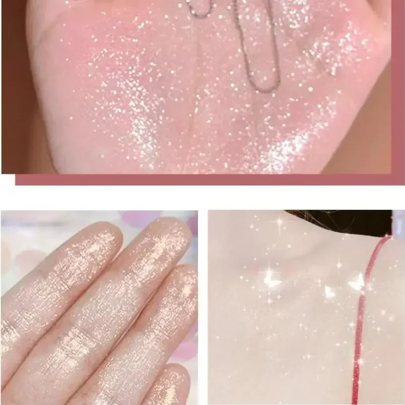 Make-Up Afstoffen Glitter Power Setting Markeerstift Poederbal Accentueren Met Body Puff Geurende Poeder Voor Vrouwen Gezicht En Lichaam