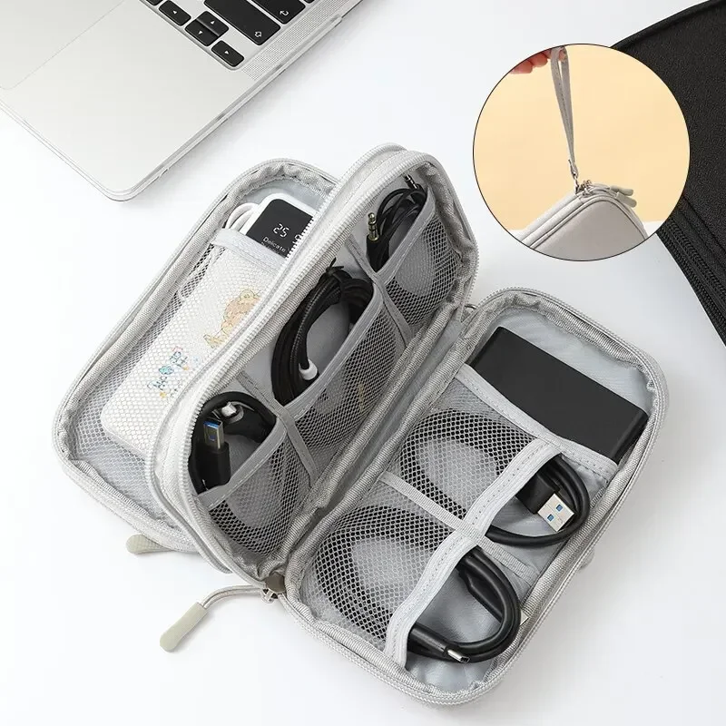 

Portable Digital Product Storage Bag, USB Data Cable Organizer, Headset Charging Treasure Box, Travel Passport Holder