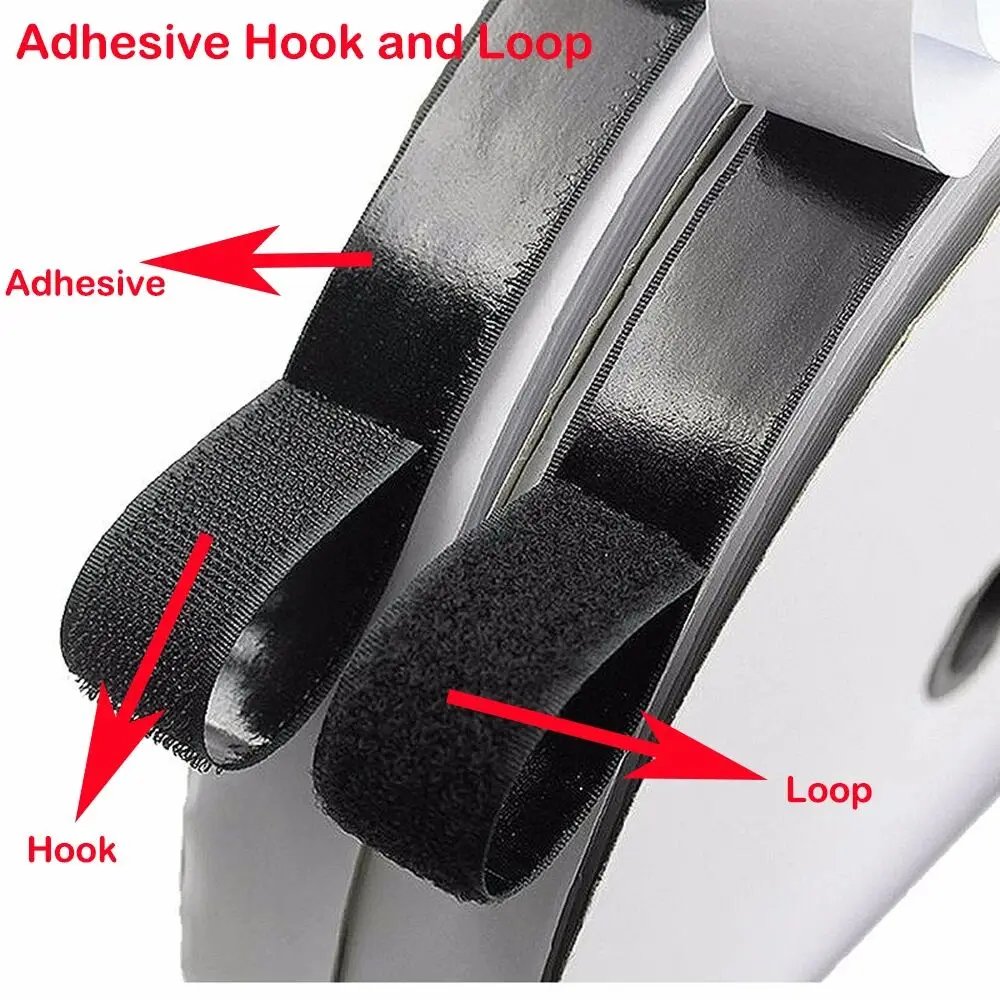 Hook&Loop Tape 20-50MM Wide, Magic Sticker Tape, Double Sided Self Adhesive Tape For Picture Frames, Mosquito Nets, Carpets, DIY