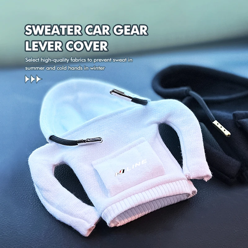 Car Shift Knob Hoodie Automotive Shift Lever Interior Decor For Hyundai N LINE i30 i20 Sonata Accent Tucson Elantra Azera view 3