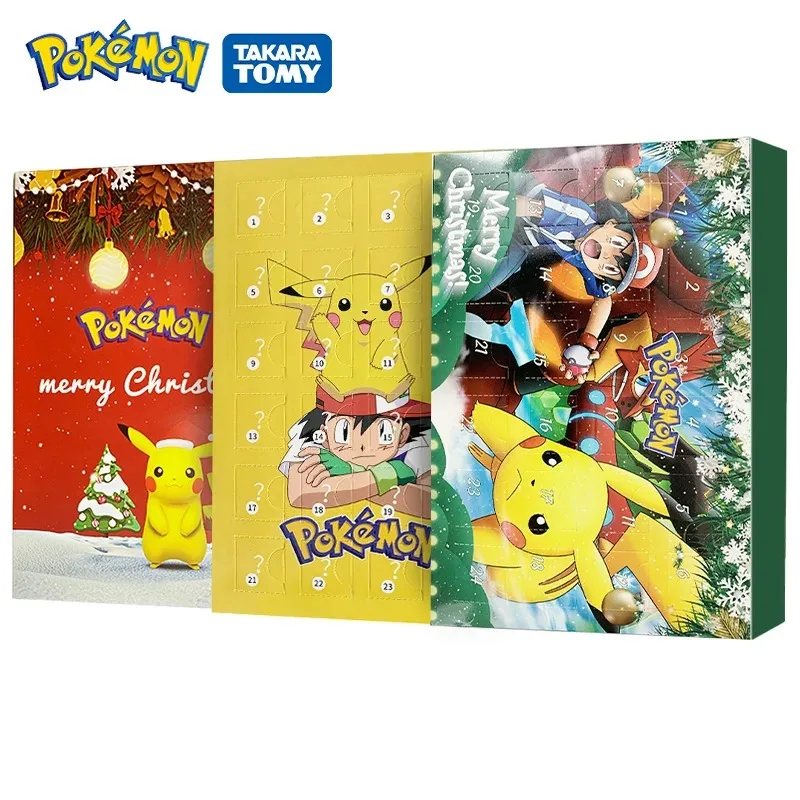 2025 Pokemon Christmas Advent Calendar Box 24pcs Pikachu Anime Figures  Pocket monster elf doll Children Toys kids Halloween Gift - AliExpress 26