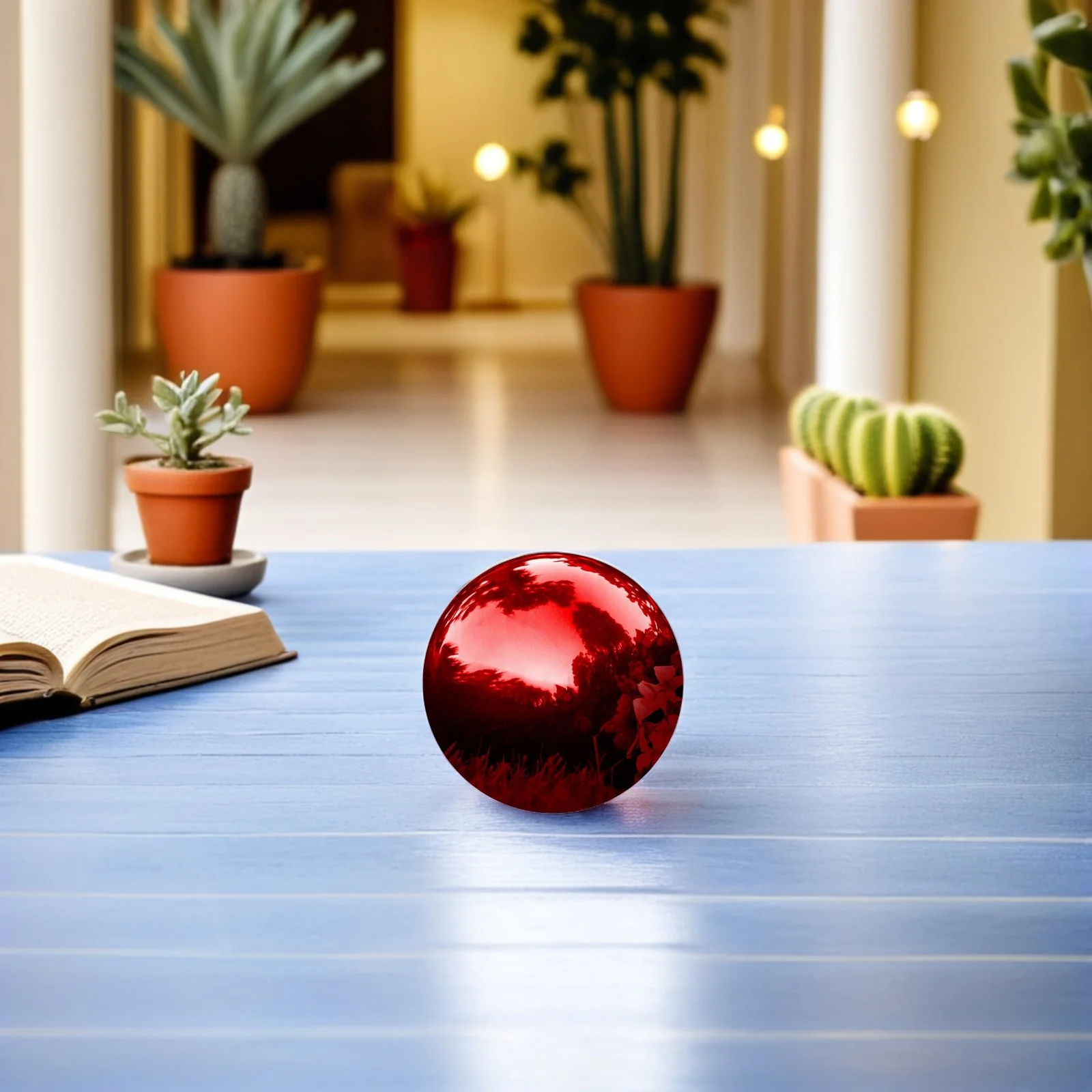 الفولاذ المقاوم للصدأ التحديق الكرة مصقول مرآة غلوب حديقة ديكور في الهواء الطلق فناء ديكور عاكس المجال التحديق الكرة