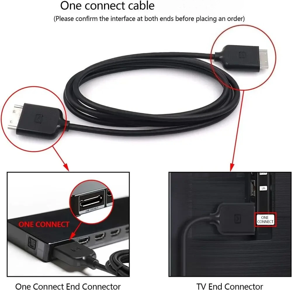

Новый кабель One Connect для телевизора BN91-17814A BN91-17814W BN96-44186A BN39-02210A 9.8Ft UN65KS800DF UN65KS8500F UN65KS900DF