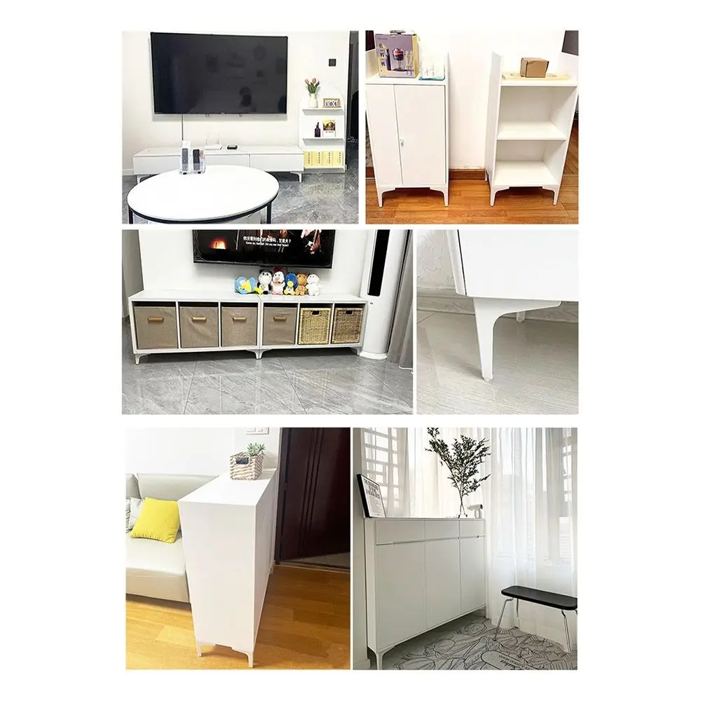 Metal Furniture Legs Replacement Wear-resistant Cabinet Legs Triangle Anti Scratch Cupboard Sofa Chair Feet