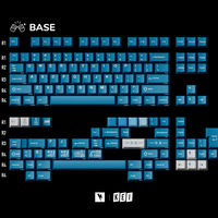 Original Blue Kkb Keycap ABS Material Two Color Injection Molding Process Customized Cute Pattern Mechanical Keyboard Keycaps