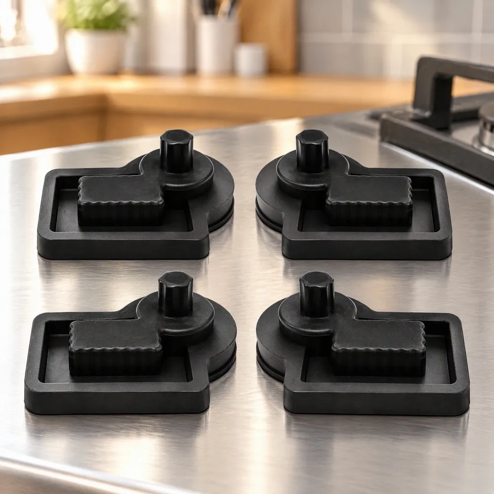Black Rubber Feet Stove Grate Support Pads Heat Resistant Replacement Part For Wolf Range Cooktop Burner Rack Accessories