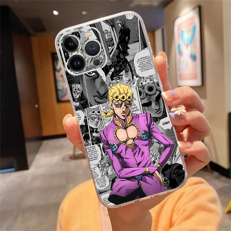 

Jotaro Anime jojo's bizarre adventure Phone Case Carcasa Funda For iPhone 16 15 13 14 11 12 Pro Max 16 14 12 13 Pro 15 Plus 16E