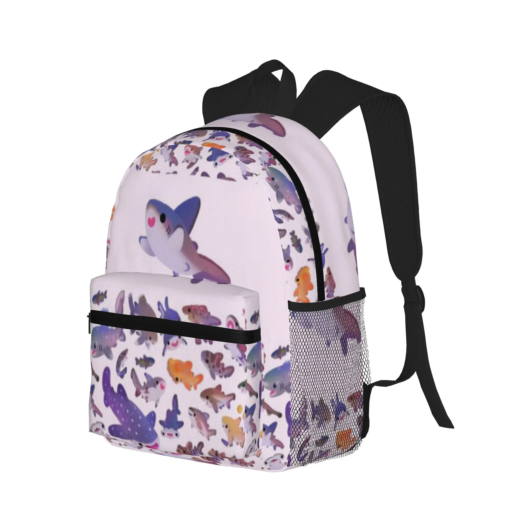 Shark day2 - name or bright bg version  Casual Backpack for Students and Adults Bags for women