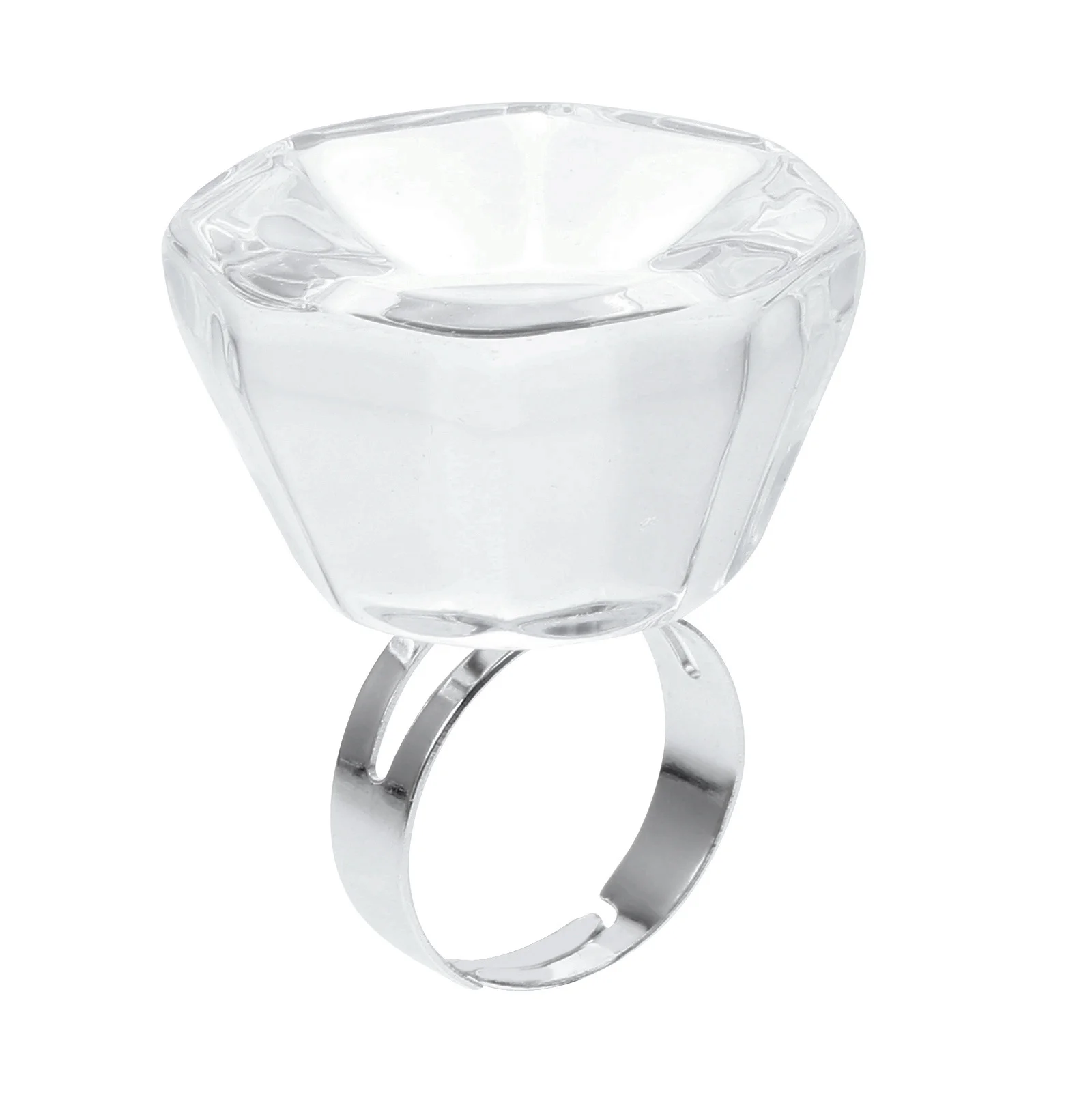 1Pcs Adjustable Eyelash Extension Ring Cup Crystal Pigment Ring Tray Glue Holder Eyelash Grafting Tattoo Beauty Supplies