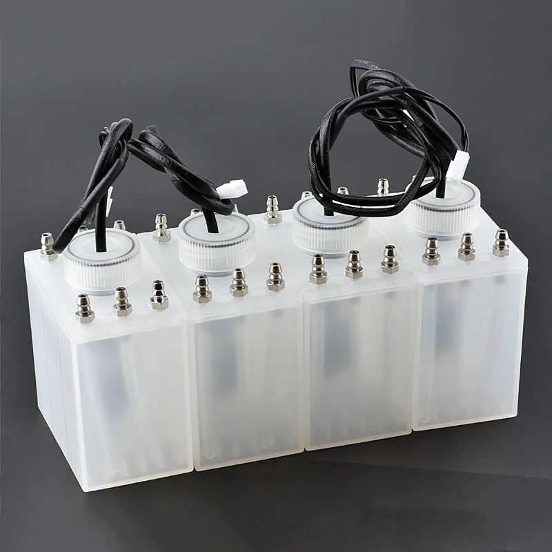 Secondary Safety Ink Bottle with Float Sensor for Multiple Brands Flatbed Piezo Inkjet Printer Sub Ink Tank Accessories