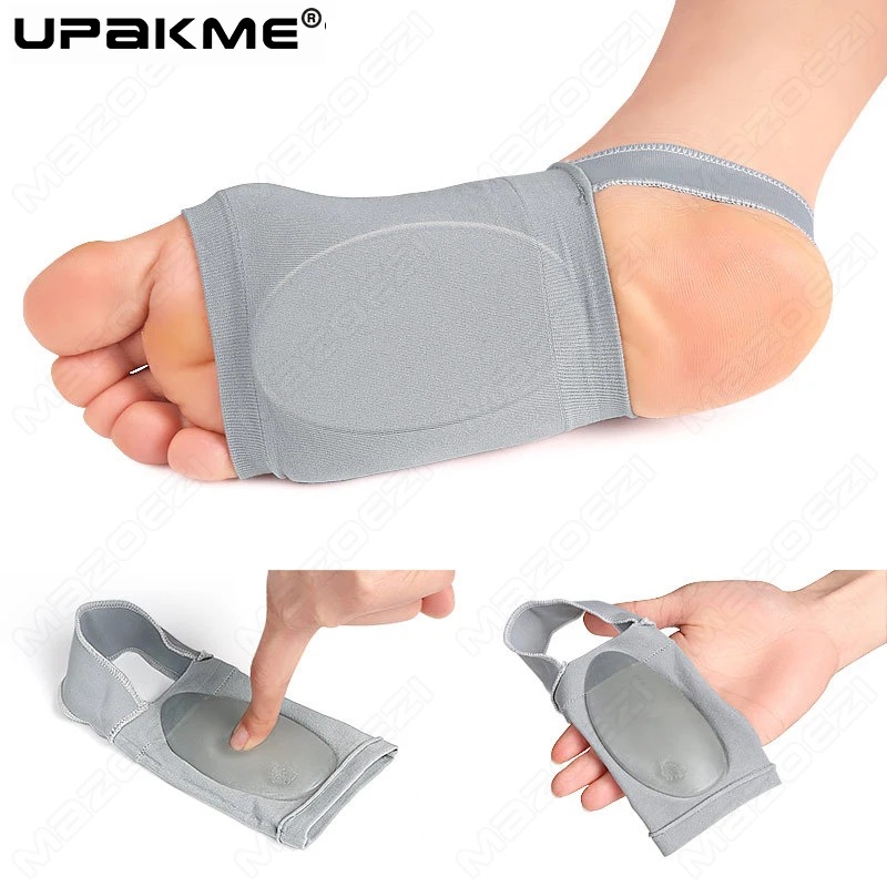 High Arch Cushions Sleeves Arch Pads Support Insoles for Flat Foot Correct Plantar Fasciitis Pain Relief Orthopedic Foot Insoles