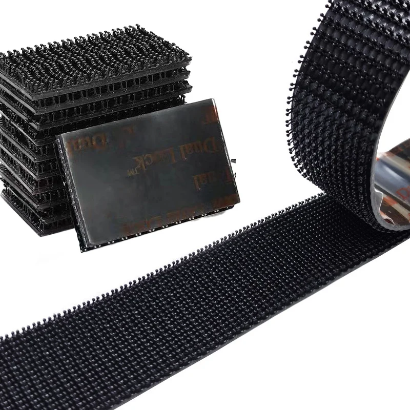 Hook And Loop Dual Lock SJ3551 Black And SJ 3550 Transparent Mushroom Reclosable Fastener Tape VHB Self Adhesive Tape