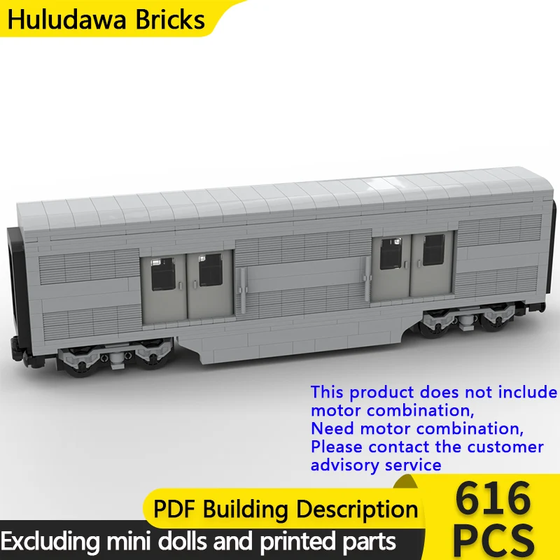 

City Car Model MOC Building Bricks Railway F7 Santa Fe Freight Wagons Modular Technology Gift Holiday Assemble Children Toy Suit