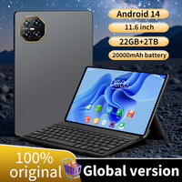 2025 Original XT mate Tablets PC  Android 15 Tab 22GB+2TB 5G Dual SIM 20000mAh WiFi WPS GPS Tablet PC Global Version