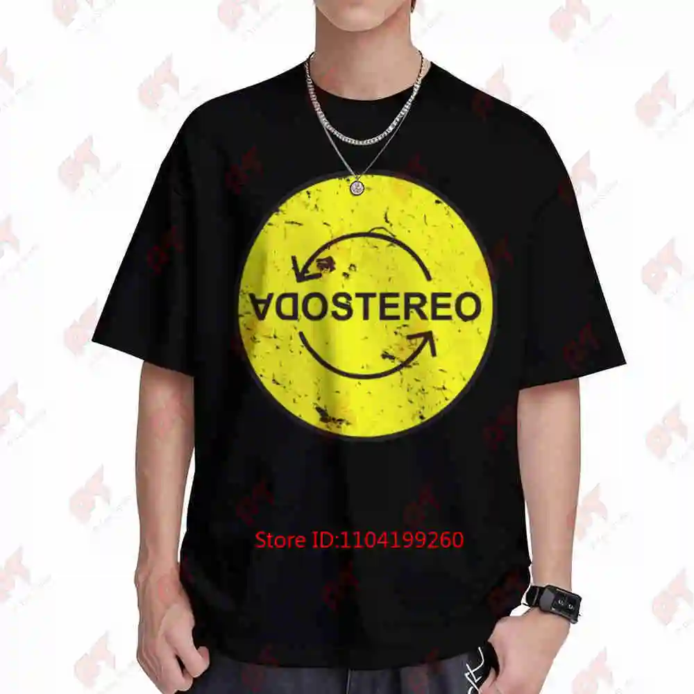 Soda Stereo Vintage Short Sleeve Tee 100% Cotton T-Shirt
