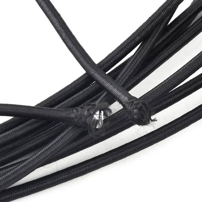 10m Black High Tension Cord Bungee Elastic Rope Cord For Roof Racks /trailers /ground Sheets /tarpaulin /boats /caravans