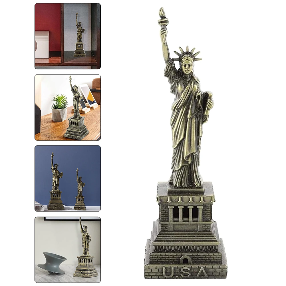 

Of Liberty Desktop Decoration Home Office Ornament Gift Craft Sand Table Bedroom Yard Adornment Garden Wine Cabinet Artware Prop