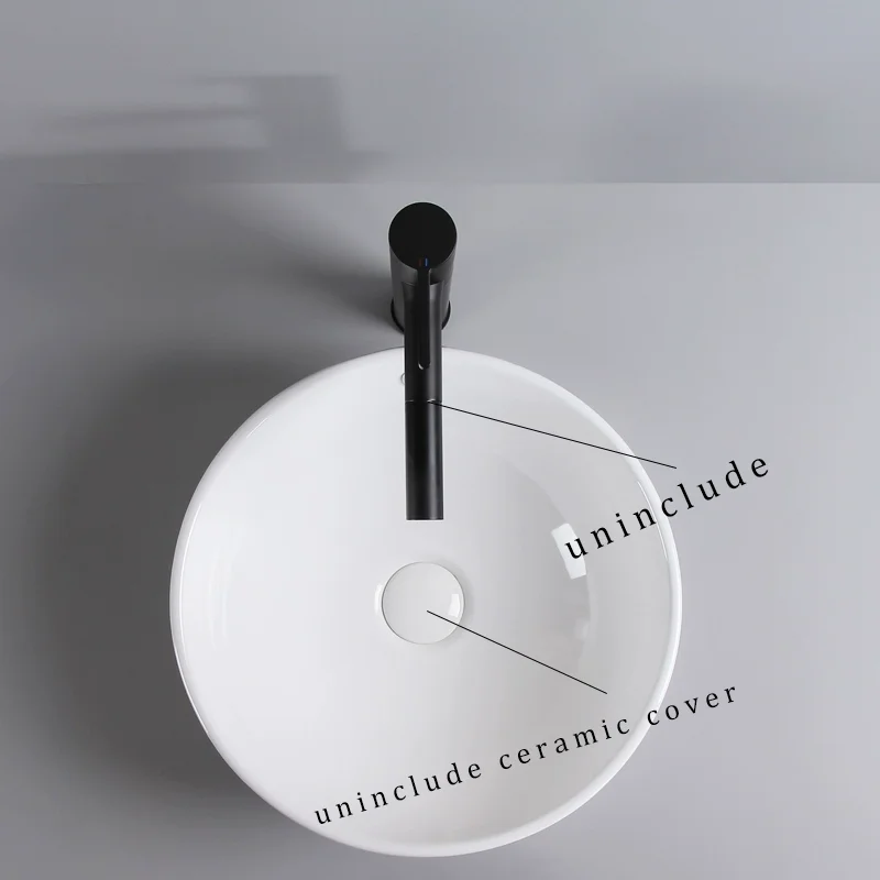 

Elegant Ceramic Vessel Sink, Round Design Ceramic Wash Basin - Ideal for Modern Bathroom Fixtures, Suitable for Dressing Rooms, Vanities, and Bathrooms