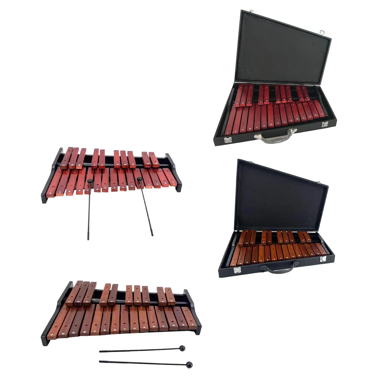 

25 Note Glockenspiel Xylophone for Kids Fine Motor Skill Hand Knock Piano Toy for Concert Event Music Lessons Family Sessions