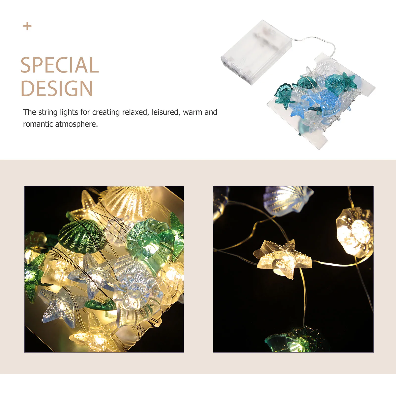 

Conch Shell Light String Beach Theme Lights Decor Decorate Themed Ocean