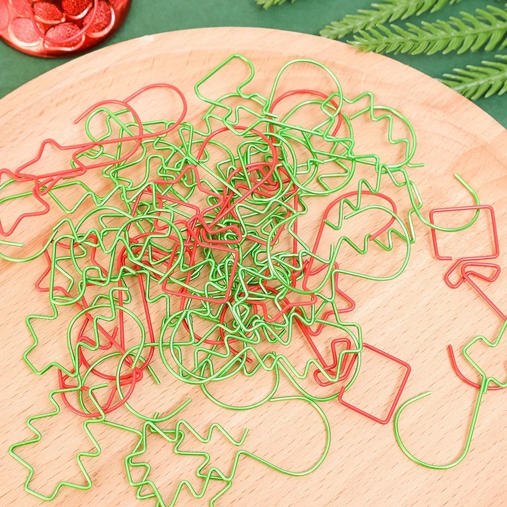 20/200Pcs S-Shaped Christmas Hook DIY Christmas Tree Pendant Four Colors Christmas Doll Hook New Year Festival Decor Accessories