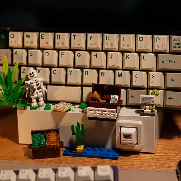 Custom KNS XiaoBei Keyboard Elevation Stand, Desktop -Inspired Brick Ornament, Holder for Custom Mech Keyboard, Non- Brand