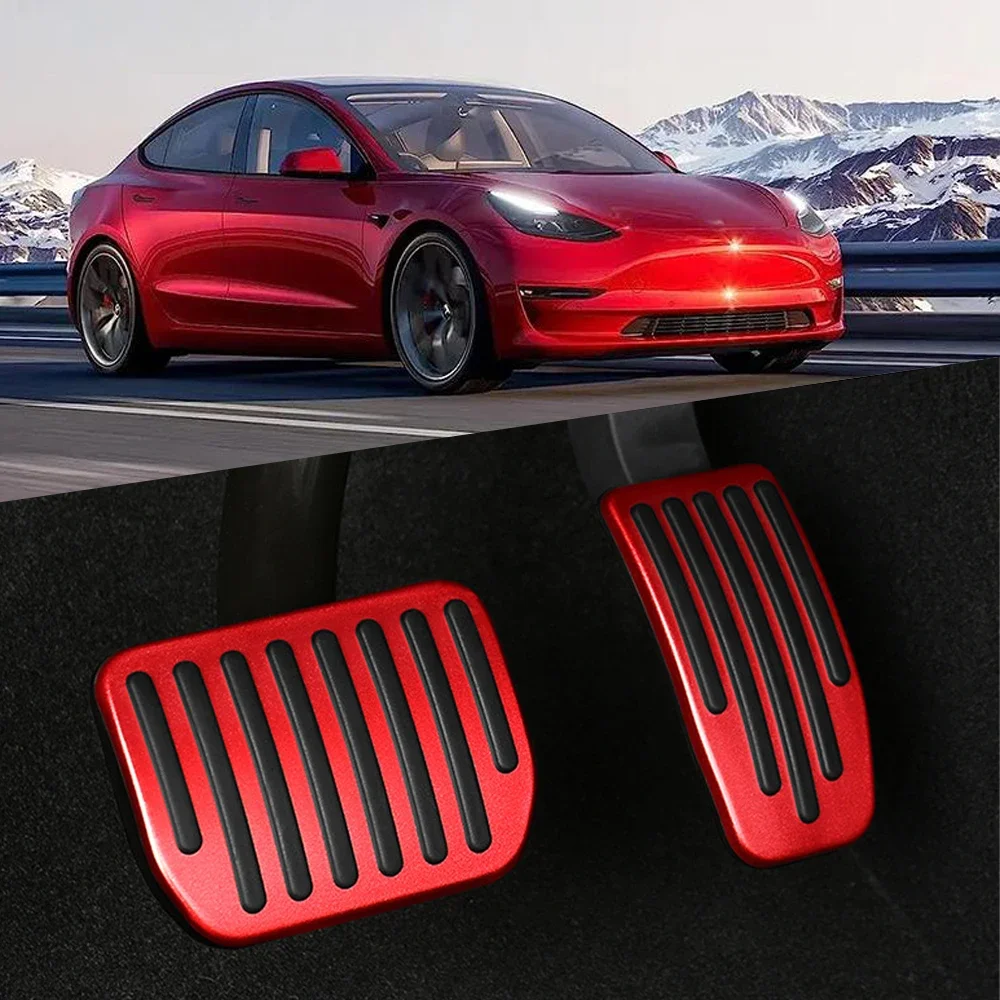 Applicable For Tesla Model 3/Y/2024 Renewal 3 Throttle Brake Rest Brake Pedal Anti Slip And Wear-resistant Accessory Cover