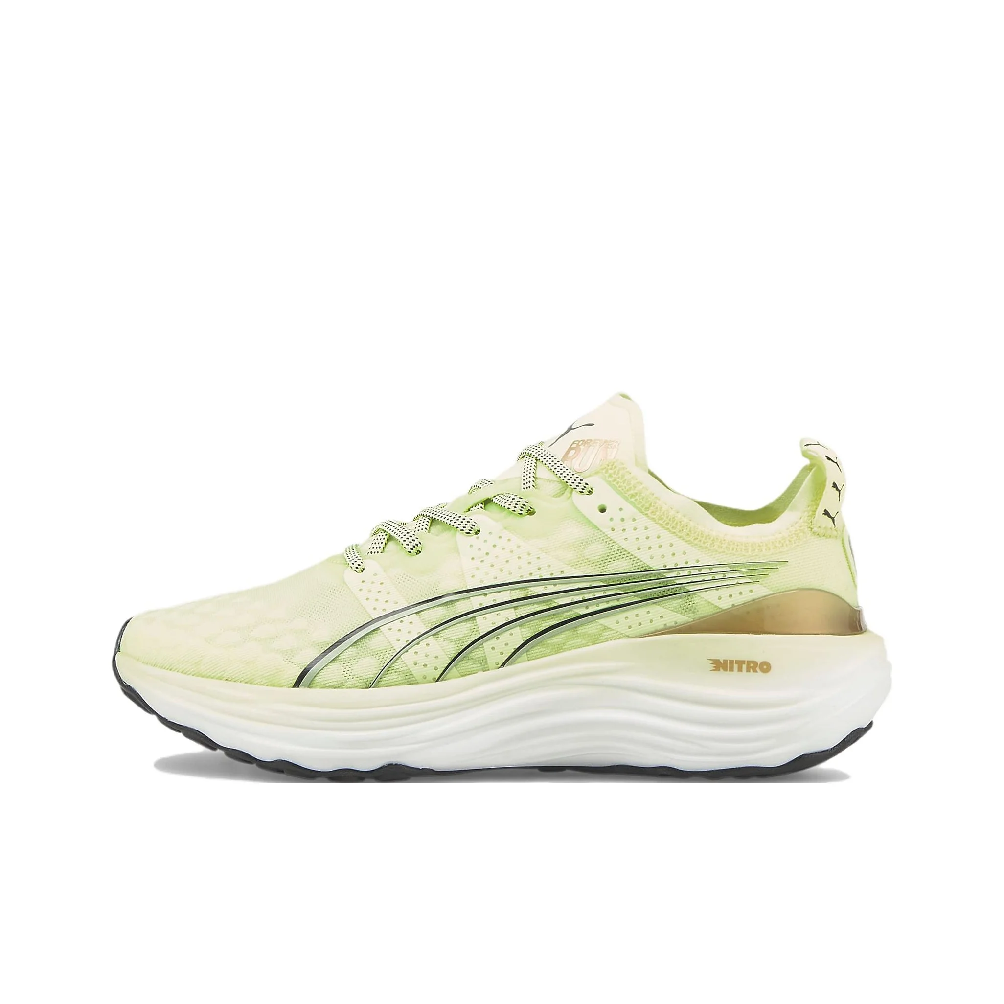 PUMA ForeverRUN Nitro Running Shoes Women's Low Top Green 377758-07