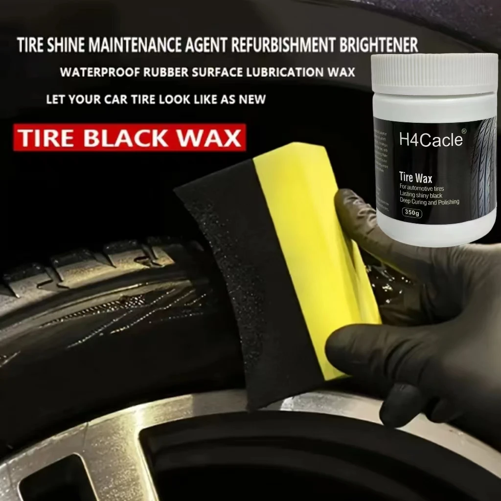 Car Tire Gloss Maintenance Agent Car Wax Tire Coating Paste Polish Shiny Tires Tyre Polish Cleaner Auto Care Re-black Shine