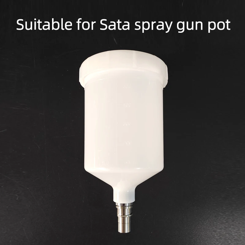 Applicable To SATA Spray Gun Spray Paint Tool Accessories Plastic Material 600Ml Quick Removal Screw Seal Wthout Paint Leakage