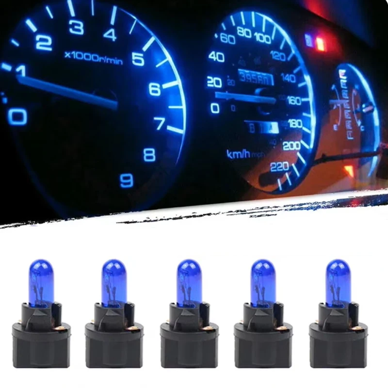 5/10PCS T10 Multi-colour Dashboard Bulb Brake Light Car Licence Plate Light Holder Easy Installation Low Power Consumption