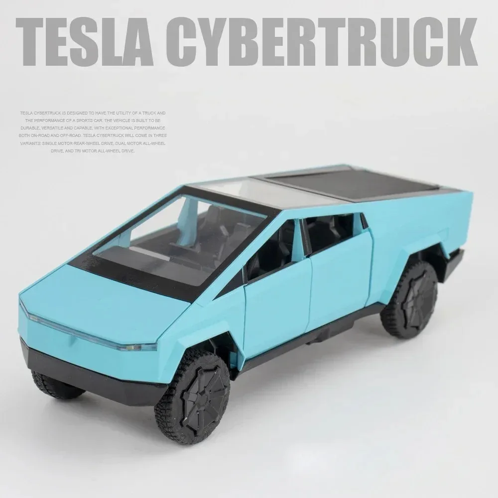 1:32 cybertruck captador liga modelo de carro diecasts brinquedo de metal veículos off-road modelo de carro simulação coleção crianças presentes
