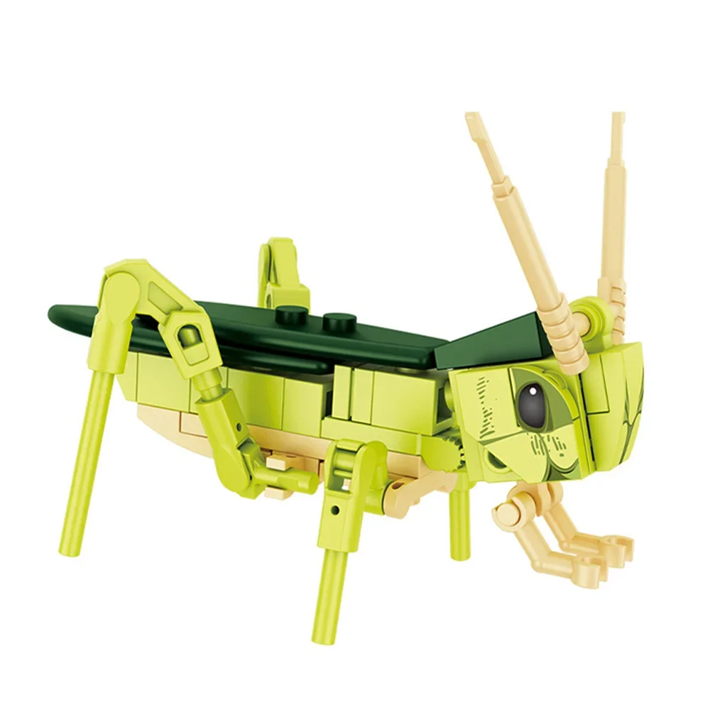 Moc Insect Diermodel Bee Mier Vlinder Cricket Sprinkhaan Set Bouwstenen Diy Kinderen Puzzel Monteren Speelgoed Jongen Kid Gift - afbeelding 1