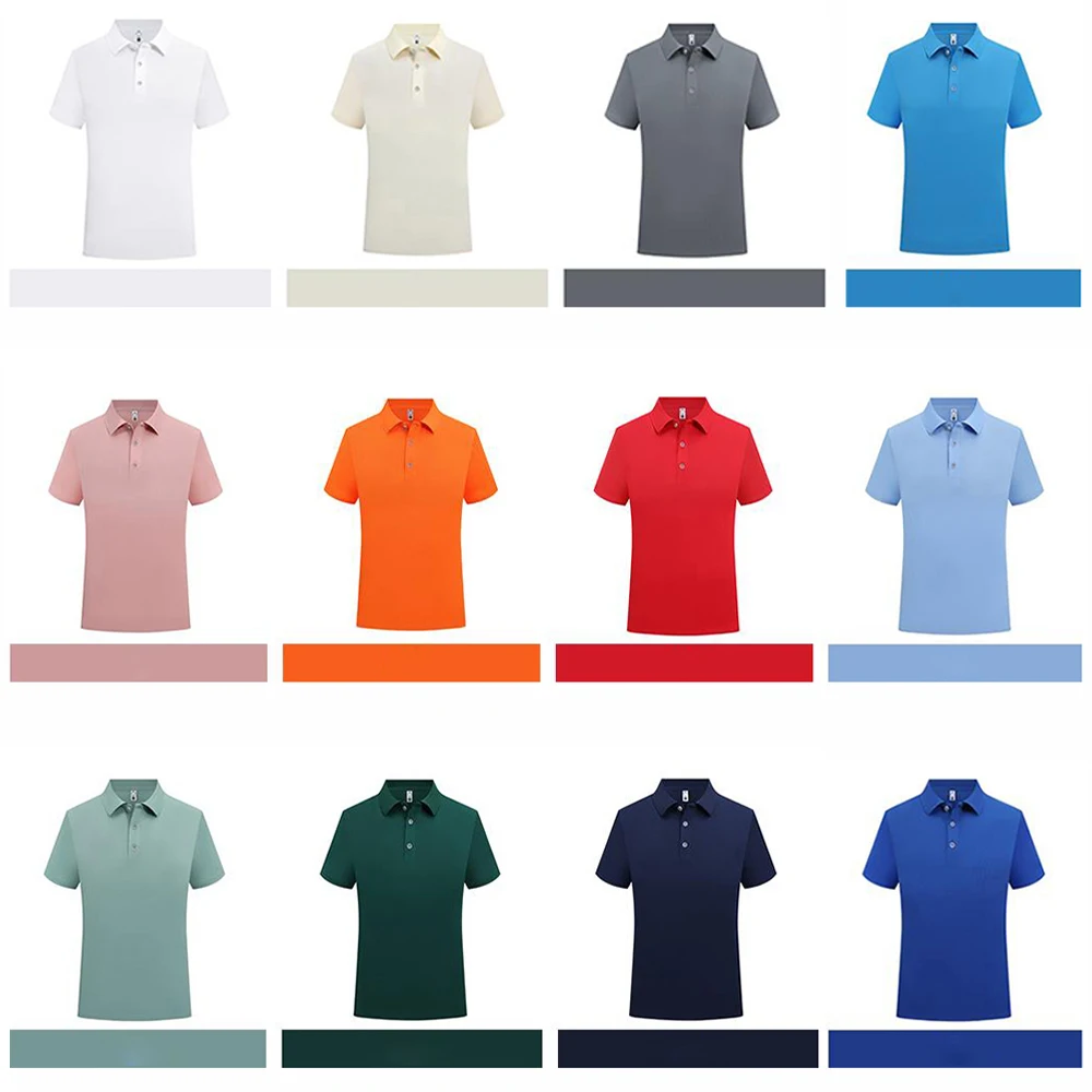 Men Breathable Formal Collar T Shirts Bulk Wholesale Plain White Uniform Polo T Shirts For Men Casual Camisa Polos Para Hombre