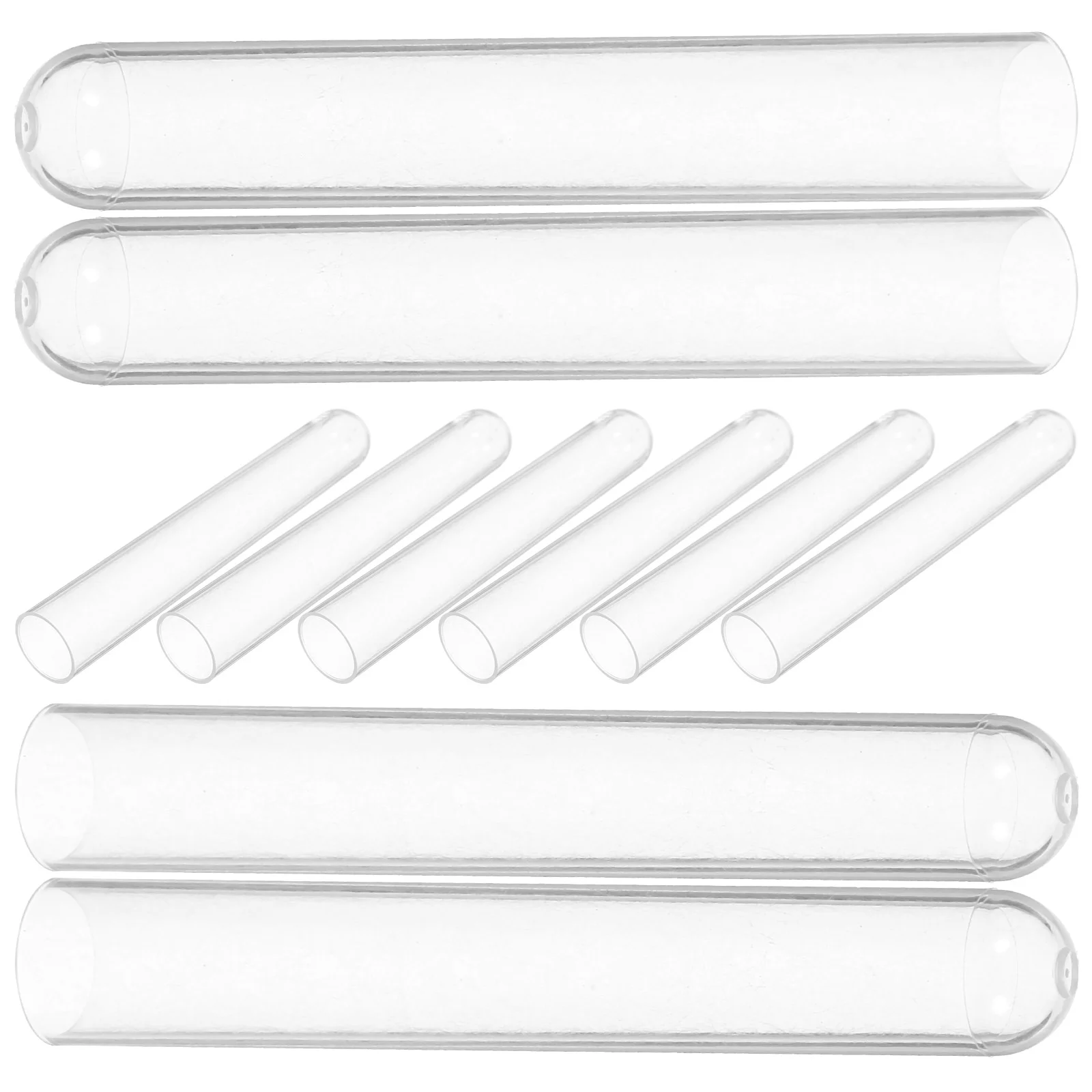 10 Pcs Test Tube Practical Tubes Scientific Experiments Solid Storage Toys Liquid Small Plastic Laboratory Child