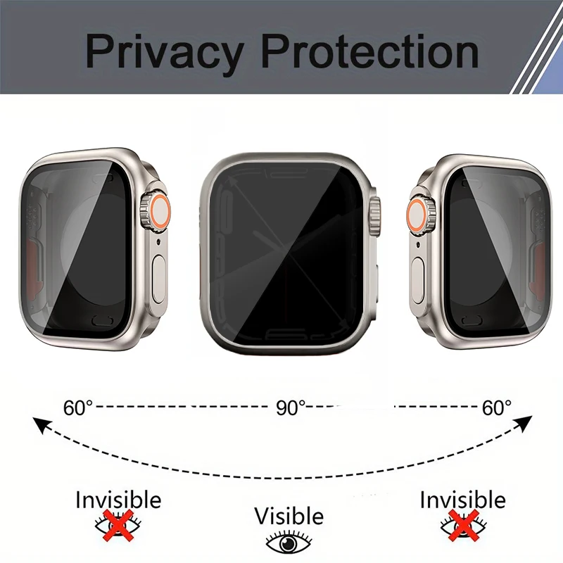 Custodia protettiva per schermo per Apple Watch 44mm 45mm 40mm 41mm Cover rigida per paraurti anteriore posteriore per PC per iwatch 9 8 7 6 5 4 Cambia in Ultra
