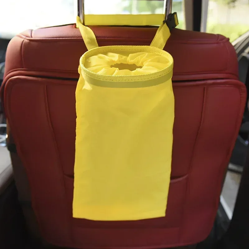 Portable Car Seat Back Garbage Bin Bag Auto Trash Dust Holder Case Hang Litter Box Oxford Cloth Wastebasket Container Storage