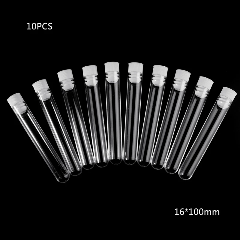 10 Pack Plastic Test Tubes with Caps Tubes for Jewelry Seed Beads Liquid