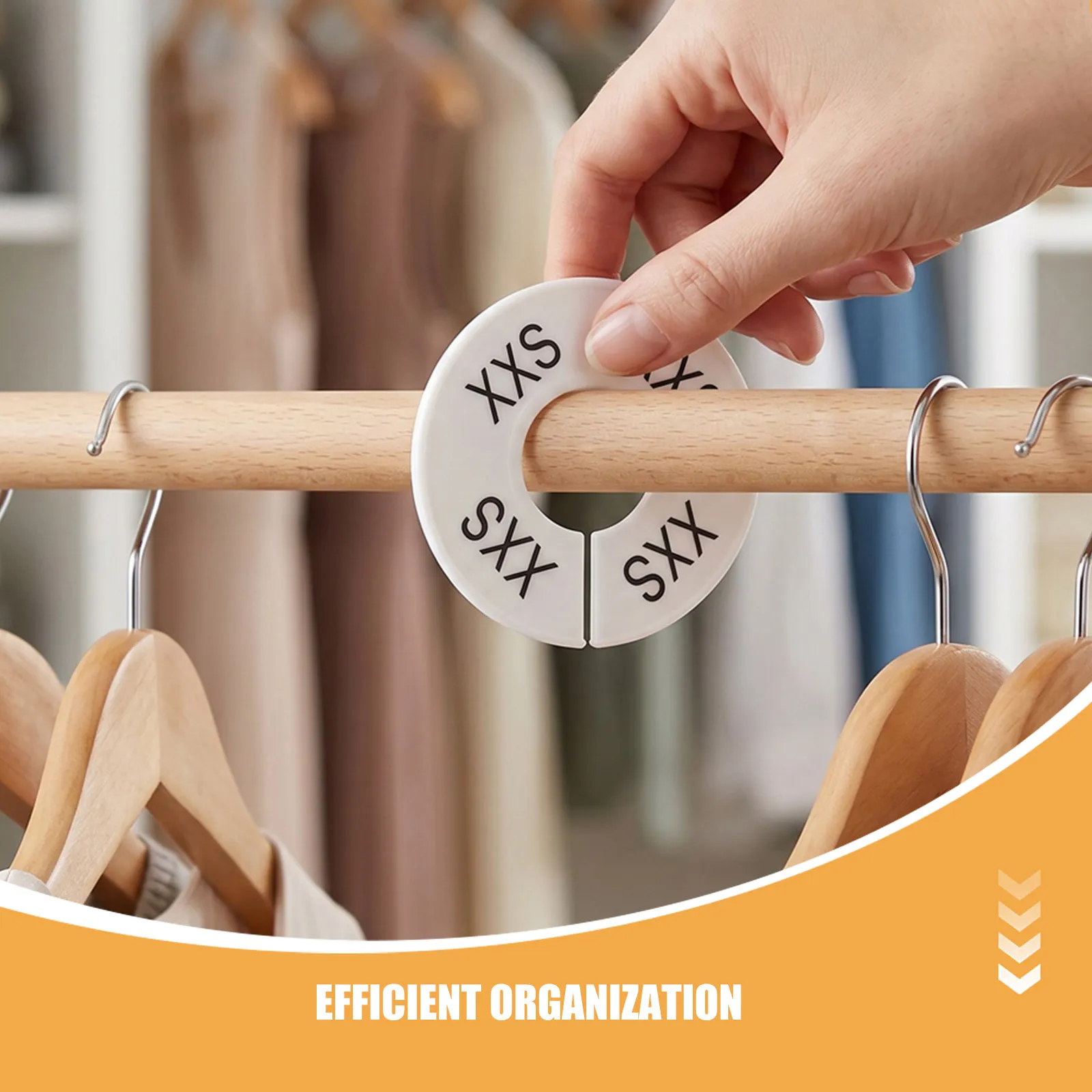16 Pcs Apparel Size Dividers Clothing Garment Wardrobe Tags for Hangers Rack Markers