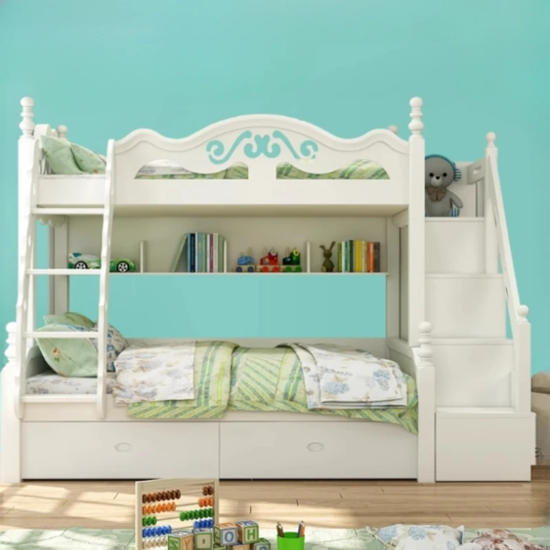 Up Down Ladder cassetti letti a castello Modern Nordic Children Frame letti a castello camera da letto di lusso Cama Montessoriana Infantil Furniture